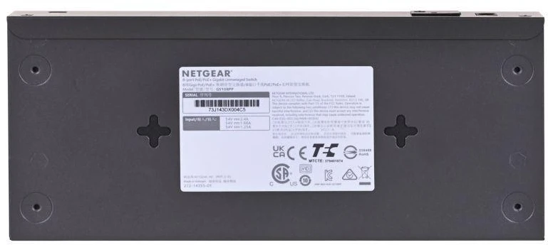 NETGEAR jungiklis nevaldomas 8 prievadų Gigabit POE / POE +