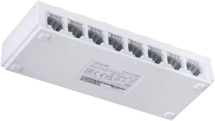 Ausinės Komutatorius TP-LINK TL-LS1008, 8 x RJ45 10/100 Mb/s prievadai (automatinis ryšio greičio nustatymas, automatinis MDI/MDIX)