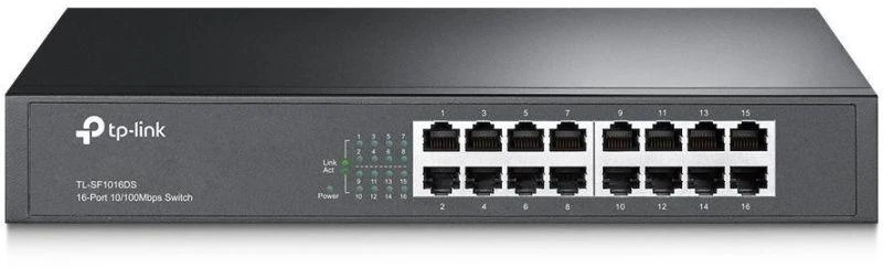 Ausinės Komutatorius TP-LINK TL-SF1016DS (16x 10/100 Mbps)