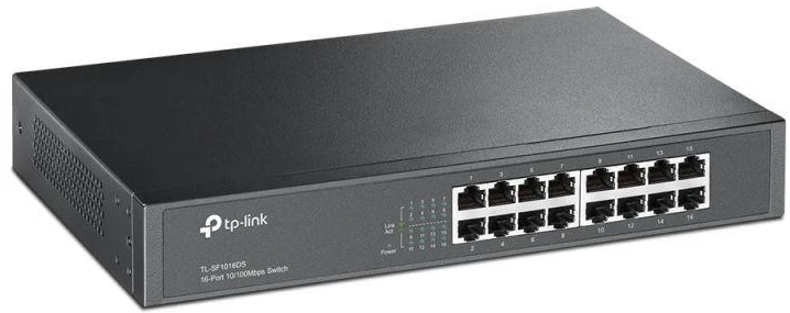 Ausinės Komutatorius TP-LINK TL-SF1016DS (16x 10/100 Mbps)