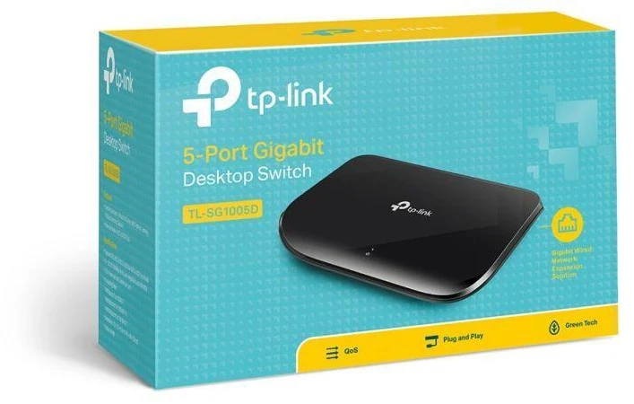 Maršrutizatorius TP-LINK 5 prievadų gigabito komutatorius