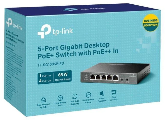 Komutatorius TP-LINK TL-SG1005P-PD