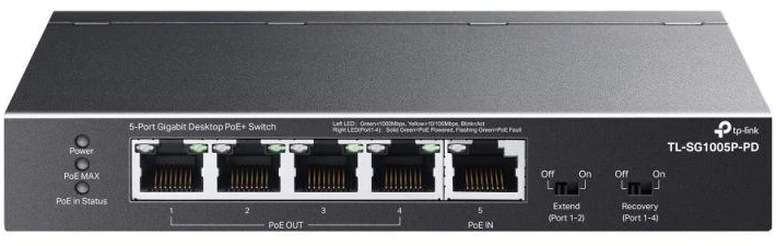 Komutatorius TP-LINK TL-SG1005P-PD