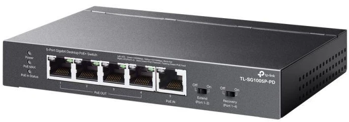 Komutatorius TP-LINK TL-SG1005P-PD