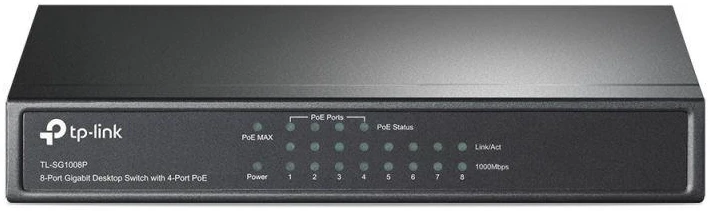 Šakotuvas Komutatorius TP-Link / TL-SG1008P