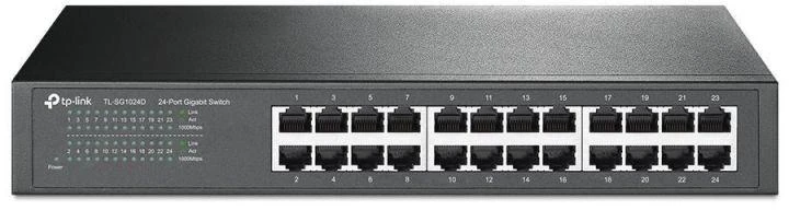 Šakotuvas TP-LINK 24 prievadų gigabito ECO komutatorius, 19 colių