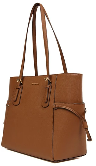Koniakowa skórzana torebka shopper Michael Kors 35S5GV6T7L