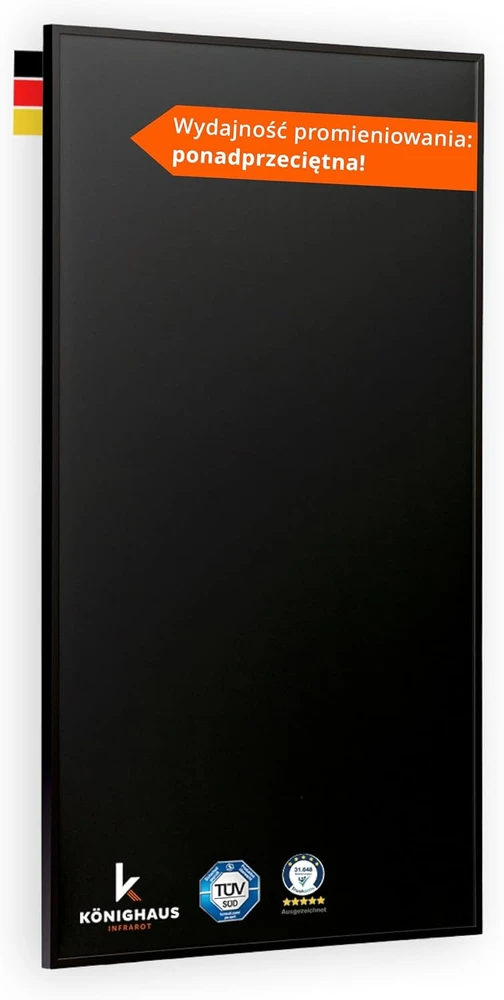 Könighaus infraraudonųjų spindulių šildymo panelė 1000 W, 14–26 m², P-Serie