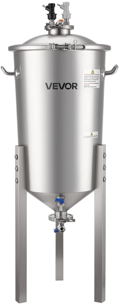 VEVOR Nerūdijančio plieno kūginis fermenteris 30L