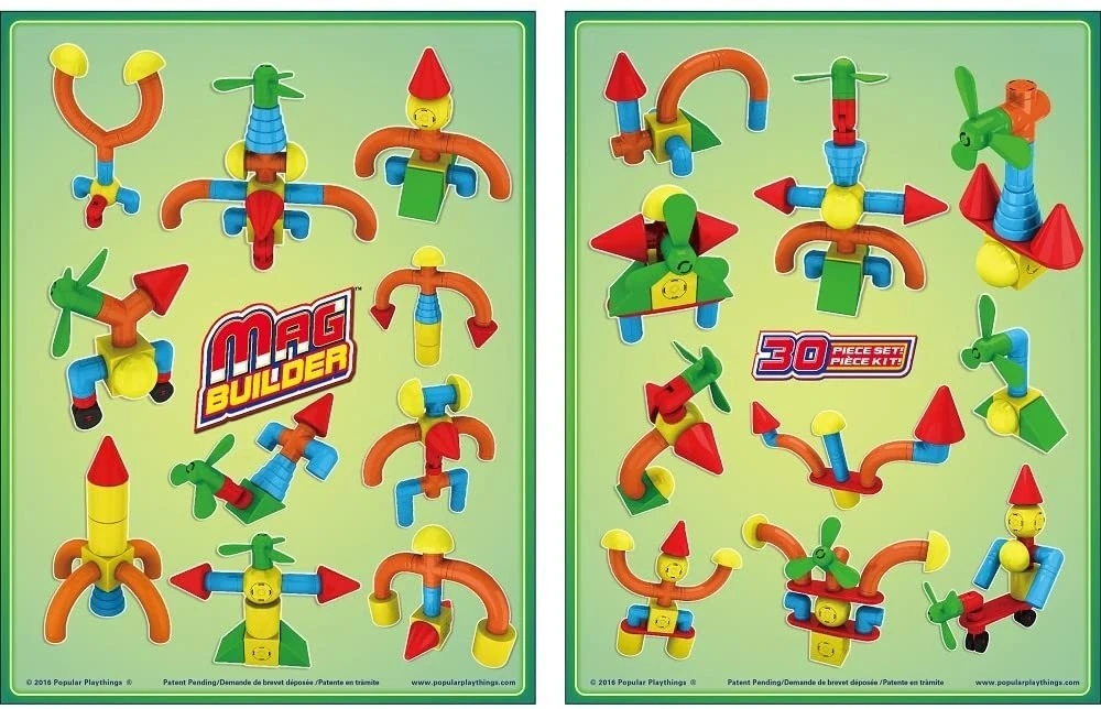 Konstravimo rinkinys „Mag Builder“ (30 dalių)