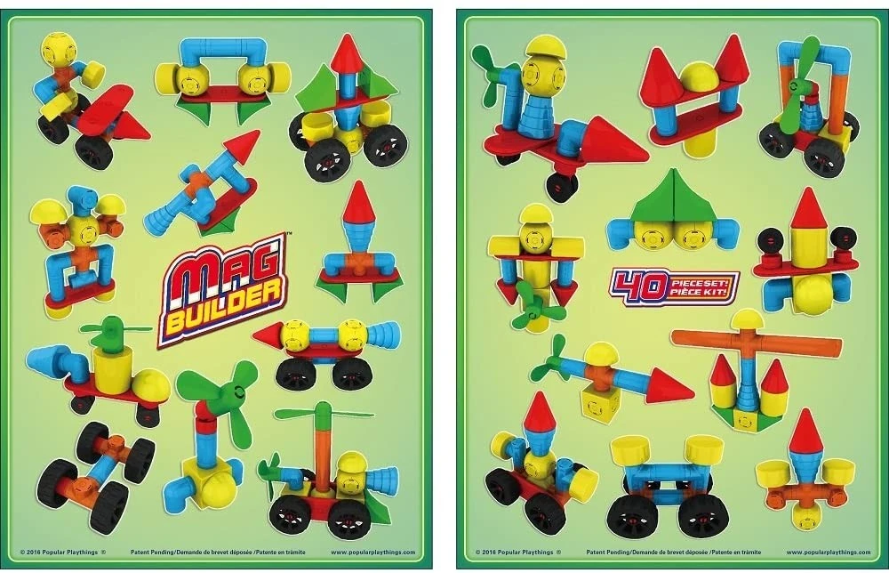 Konstravimo rinkinys „Mag Builder“ (40 dalių)