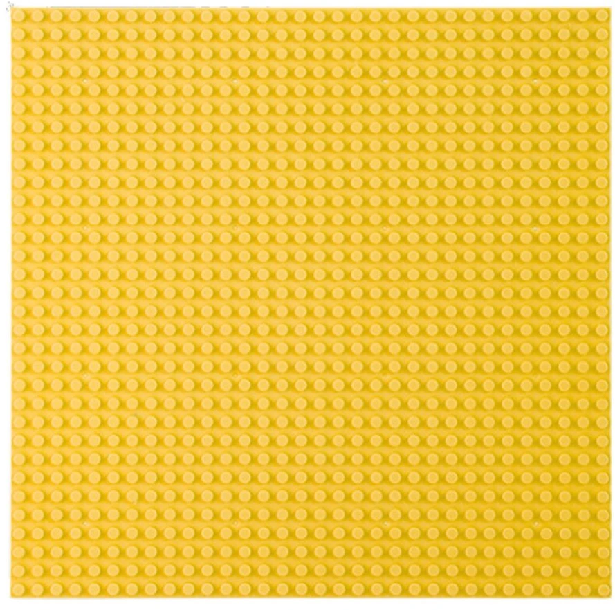 Lean Toys Geltona Konstruktoriaus plokštė 25.5x25.5 cm