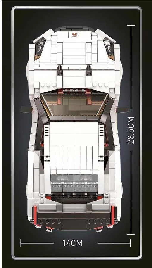 Ramiz Konstruktorius Baltas automobilis, 1034 el.