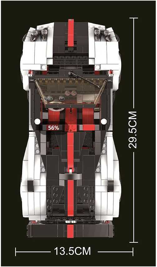 Ramiz Konstruktorius Baltas sportinis automobilis, 960 el.