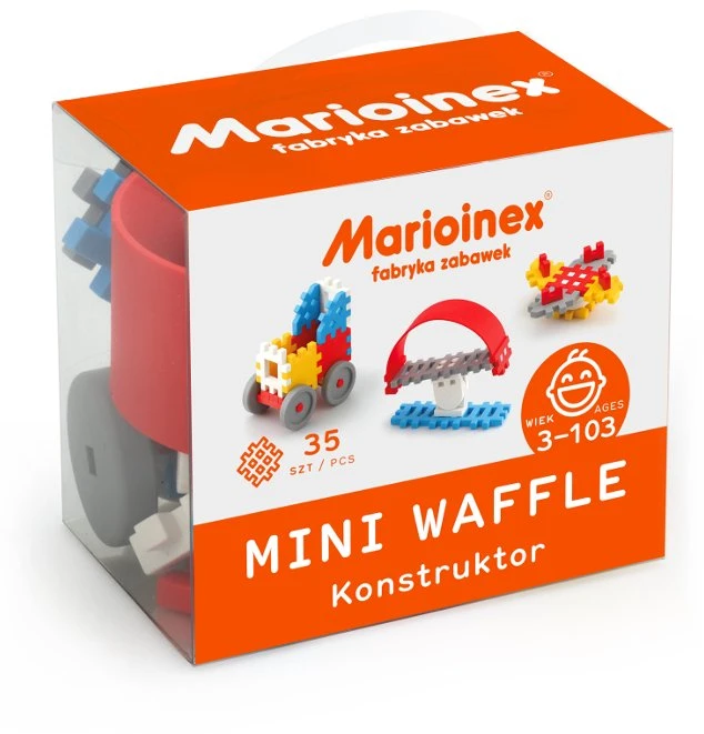 Vaflinės mini kaladėlės Marioinex 35 detalių