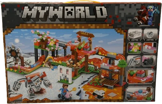 Konstruktorius LED My World Minecraft