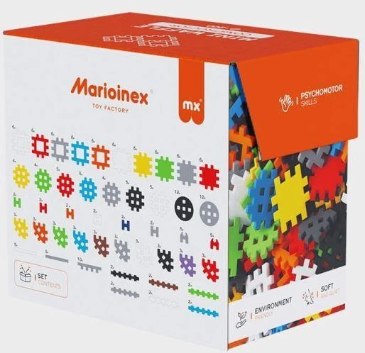 Marioinex mini vaflių konstravimo kaladėlės, 200 detalių