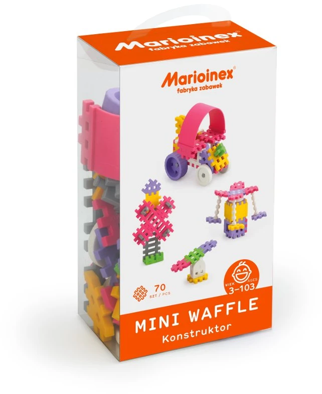 Vaflinės mini kaladėlės Marioinex, 70 elementų