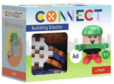 Konstruktorius su figūrėle Trefl Connect Pocket Adi, 35 vnt