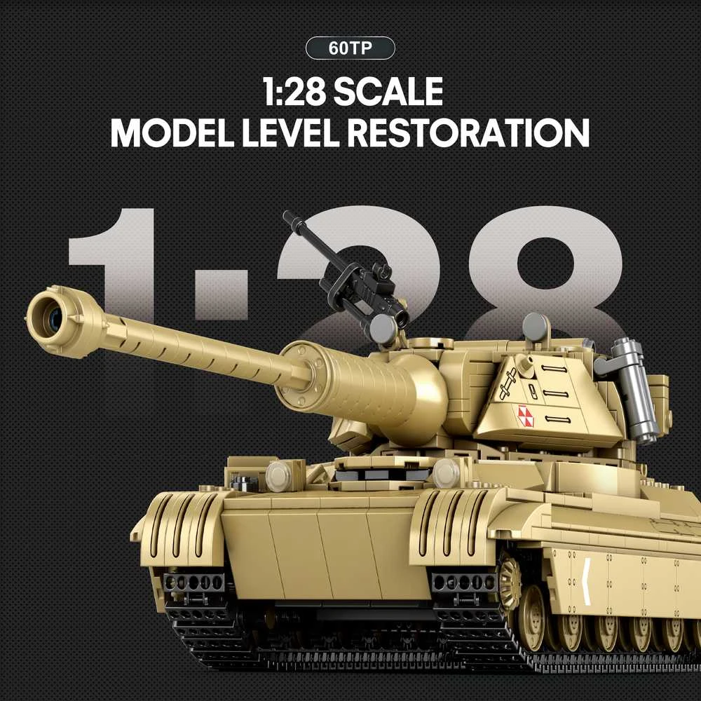 Konstruktorius tankas 60TP World of Tanks