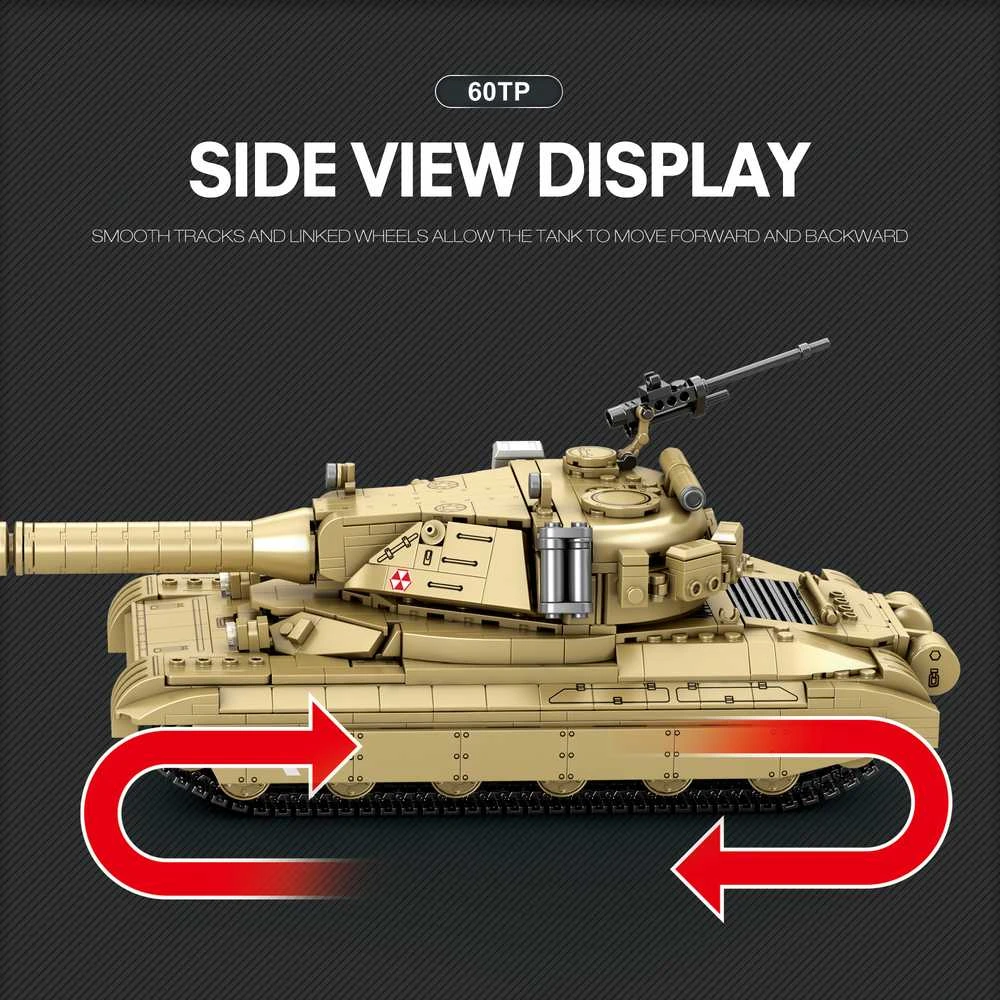 Konstruktorius tankas 60TP World of Tanks
