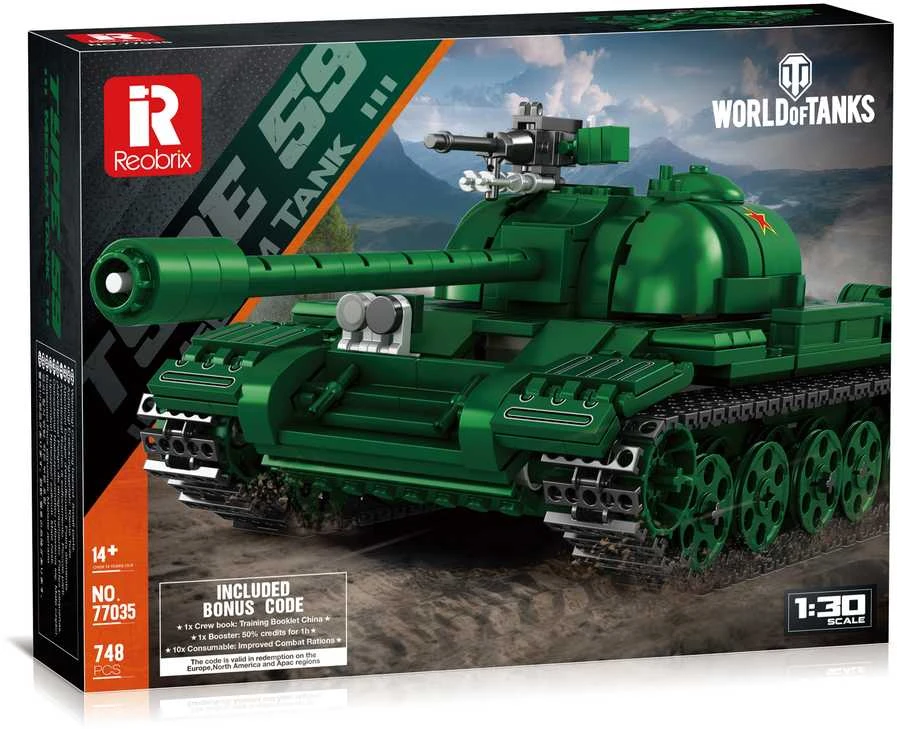 Konstruktorius tankas Type 59 World of Tanks