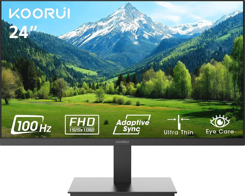 KOORUI 24 colių Full HD VA monitorius 100 Hz su HDMI, modelis MB24V29FS3