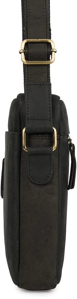 kopia Krepšys vyriška na ramię mała skóra naturalna premium Beltimore juoda N41