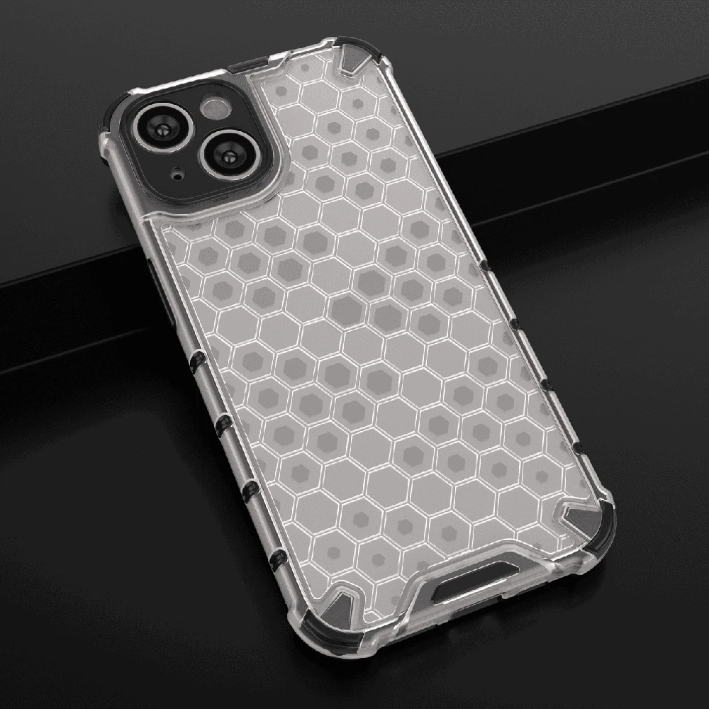 Hurtel Honeycomb dėklas skirtas iPhone 14 Plus, skaidrus