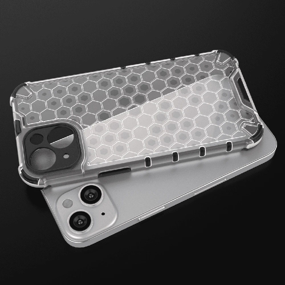 Hurtel Honeycomb dėklas skirtas iPhone 14 Plus, skaidrus