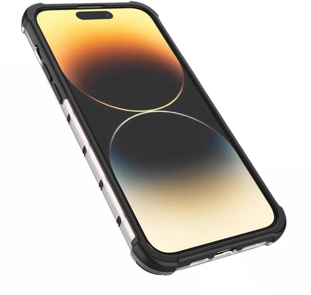 Hurtel Honeycomb dėklas skirtas iPhone 14 Pro Max, juodas
