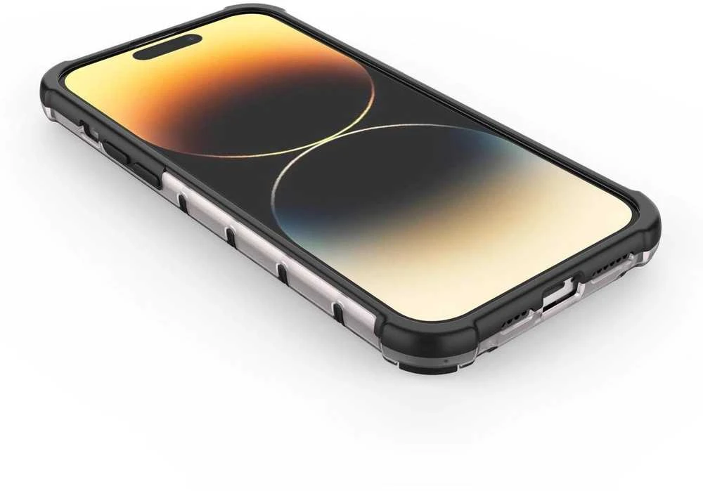 Hurtel Honeycomb dėklas skirtas iPhone 14 Pro Max, juodas