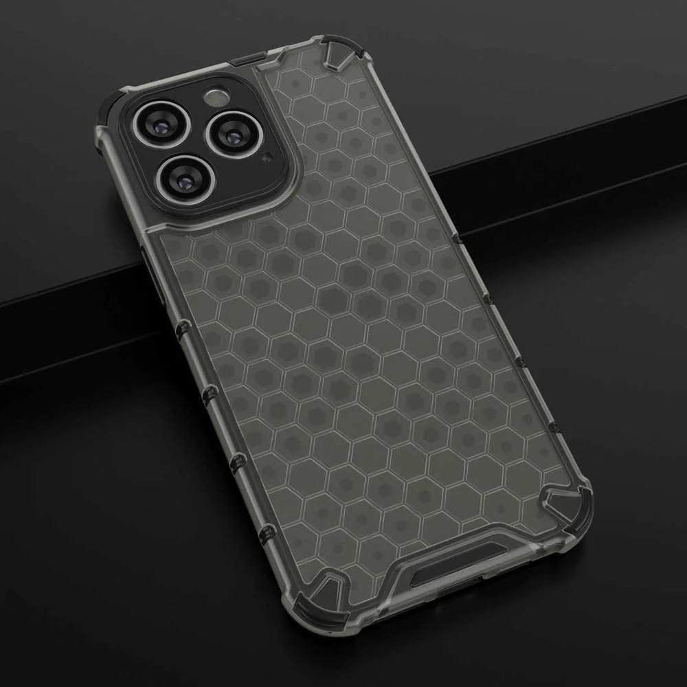 Hurtel Honeycomb dėklas skirtas iPhone 14 Pro Max, juodas