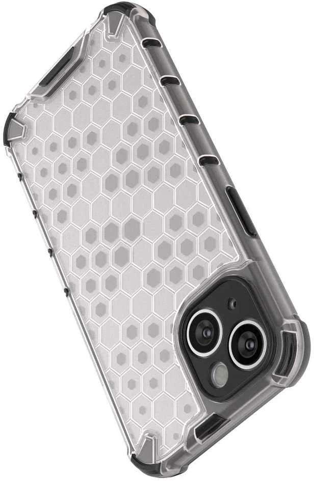 Hurtel Honeycomb dėklas skirtas iPhone 14, skaidrus