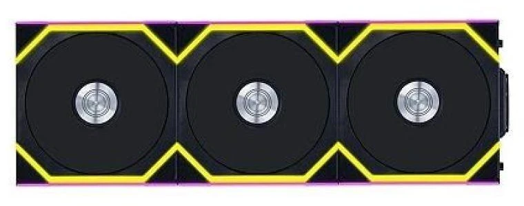Lian Li UNI FAN SL-INF Wireless korpuso ventiliatorius, ARGB, PWM – 3er-Pack, su valdikliu Reverse-Blade, 120mm, juodos spalvos