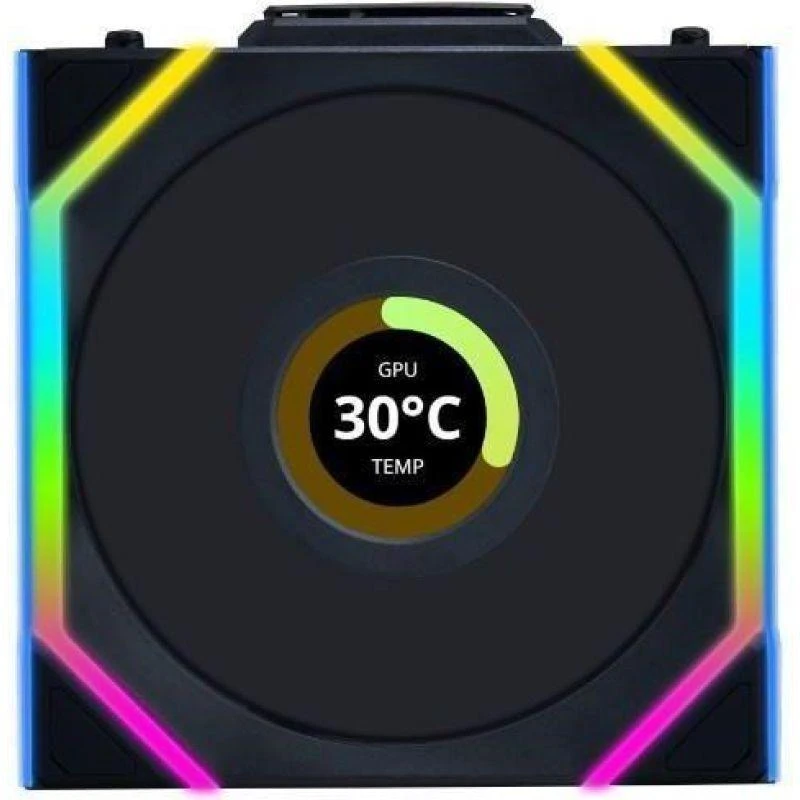 Lian Li UNI FAN SL-INF Wireless korpuso ventiliatorius, ARGB, PWM – 3er-Pack, su valdikliu 120mm, juodos spalvos