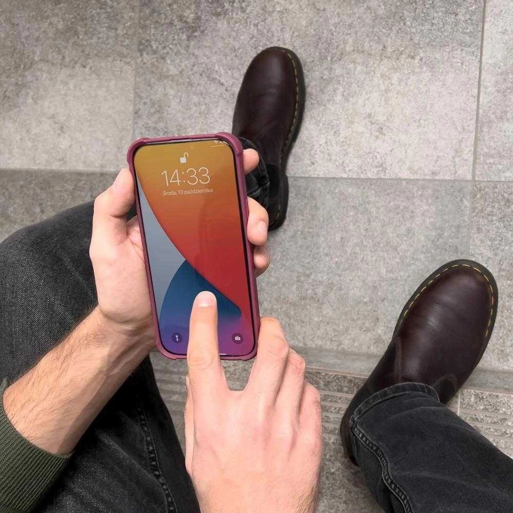 Hurtel Card Armor dėklas skirtas iPhone 11 Pro Max, oranžinis