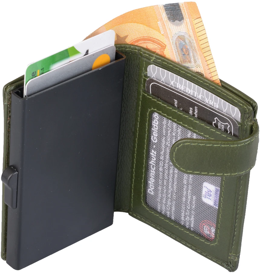 Kortelių dėklas AVANCO 484-45-94 RFID - Alyvuogių žalia