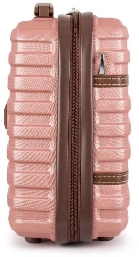 Kosmetikos kelioninis dėklas ABS STL957 rožinis