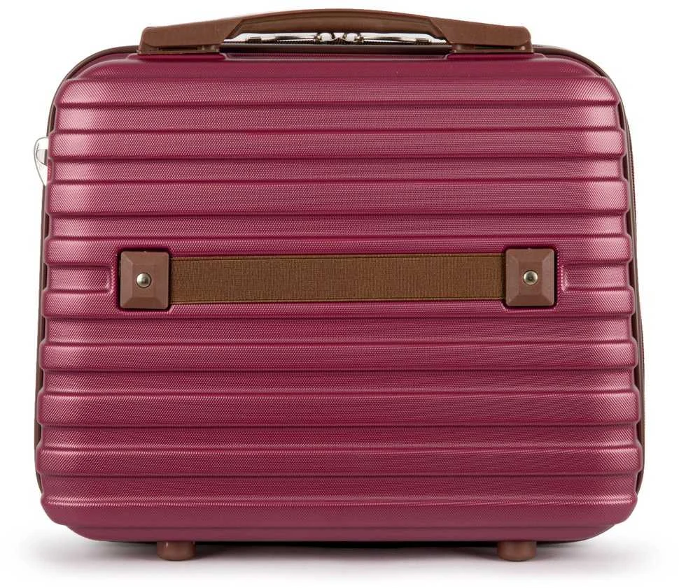 Kosmetikos kelioninis dėklas ABS STL957 bordo spalvos