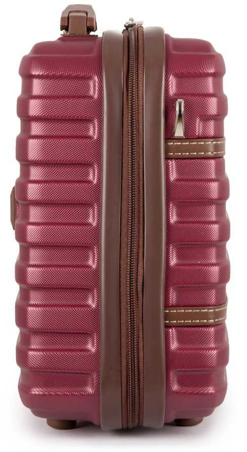 Kosmetikos kelioninis dėklas ABS STL957 bordo spalvos