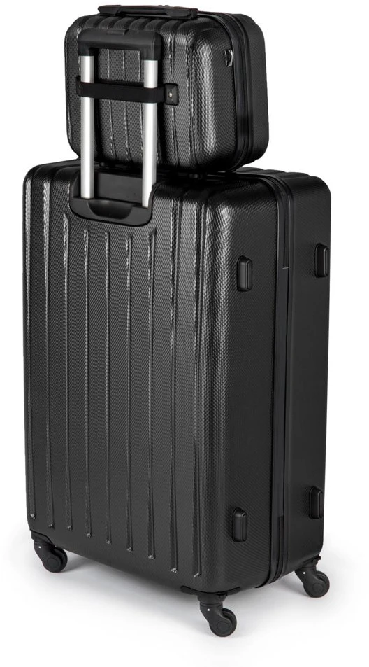 Kelioninis Kosmetinis kelionių lagaminas XS | ABS STL902 - Juodas