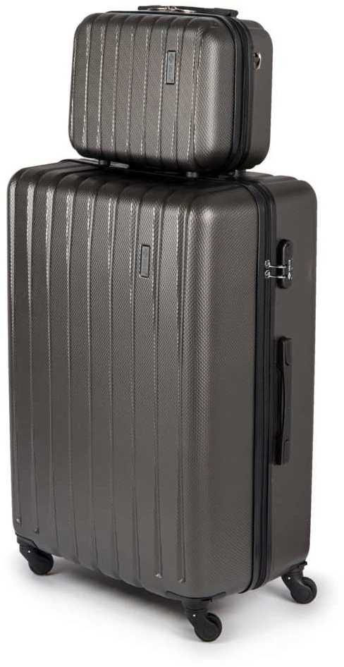 Kelioninis Solier Luggage Kosmetinis kelionių lagaminėlis XS ABS STL902 - Tamsiai pilka