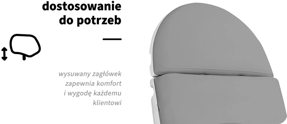 Activeshop Kosmetologinis krėslas Sillon Eclipse Electric 3 Motor Pilkas