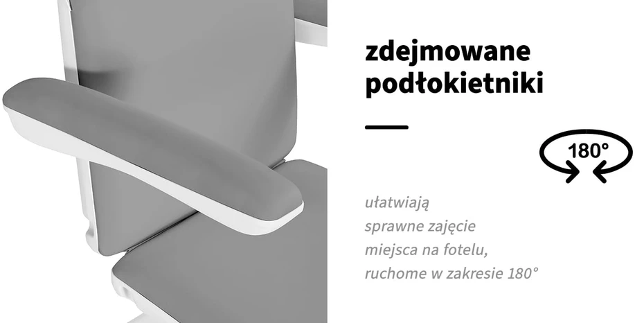 Activeshop Kosmetologinis krėslas Sillon Eclipse Electric 3 Motor Pilkas