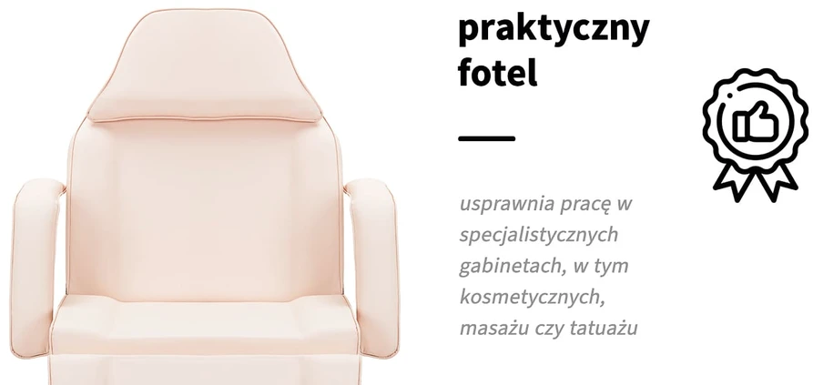 Kosmetologinis krėslas su dviem dėklais Basic 202, rožinis