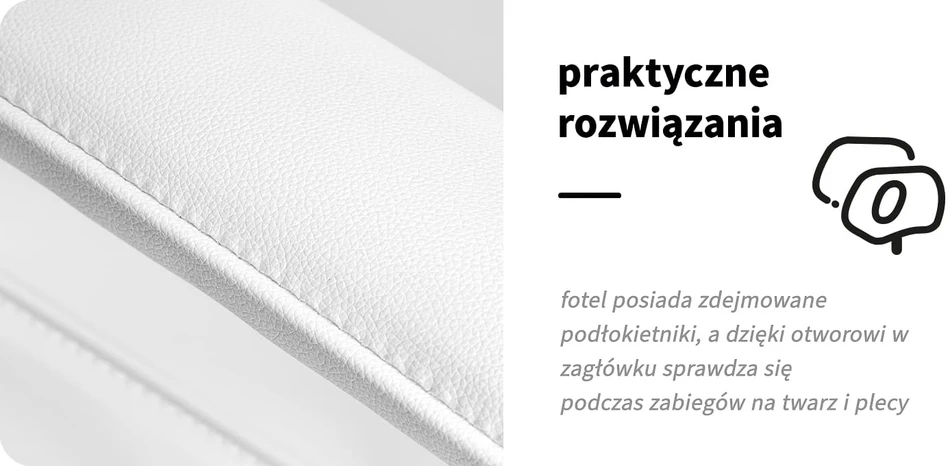 Activeshop Kosmetologinis krėslas BASIC Baltas
