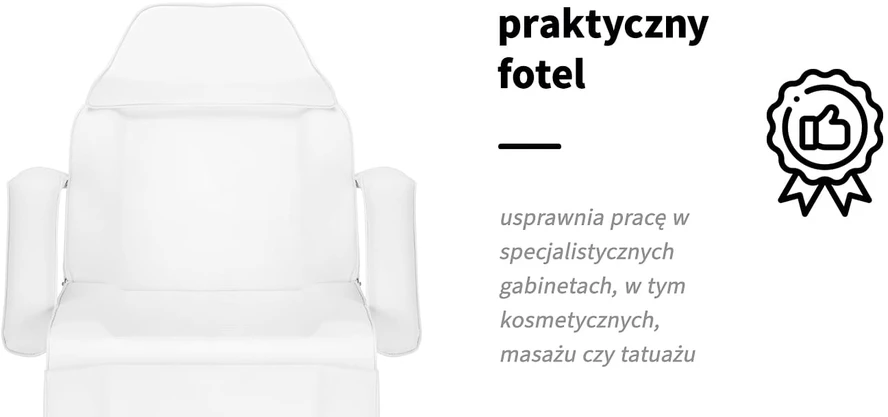 Activeshop Kosmetologinis krėslas BASIC Baltas