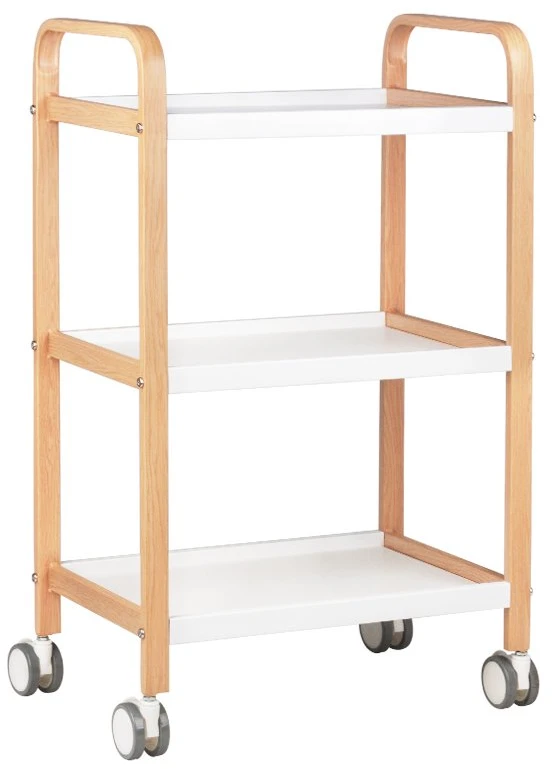 Activeshop Kosmetologinis vežimėlis BEAUTY WOOD