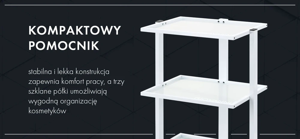 Activeshop Kosmetologinis vežimėlis Giovanni E40 Baltas